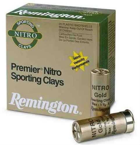 12 Gauge 25 Rounds Ammunition Remington 2 3/4" 1 1/8 oz Lead #8